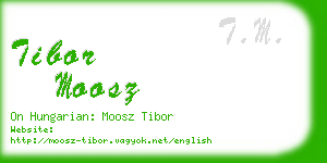 tibor moosz business card